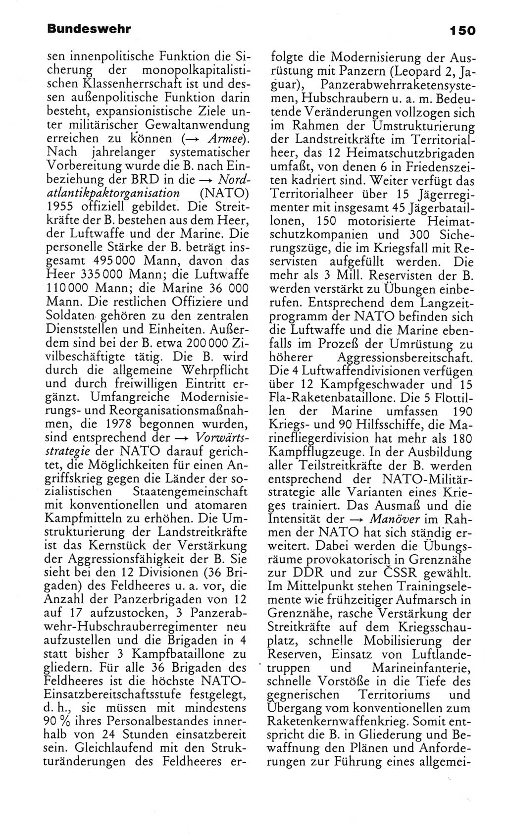 Kleines politisches Wörterbuch [Deutsche Demokratische Republik (DDR)] 1983, Seite 150 (Kl. pol. Wb. DDR 1983, S. 150)