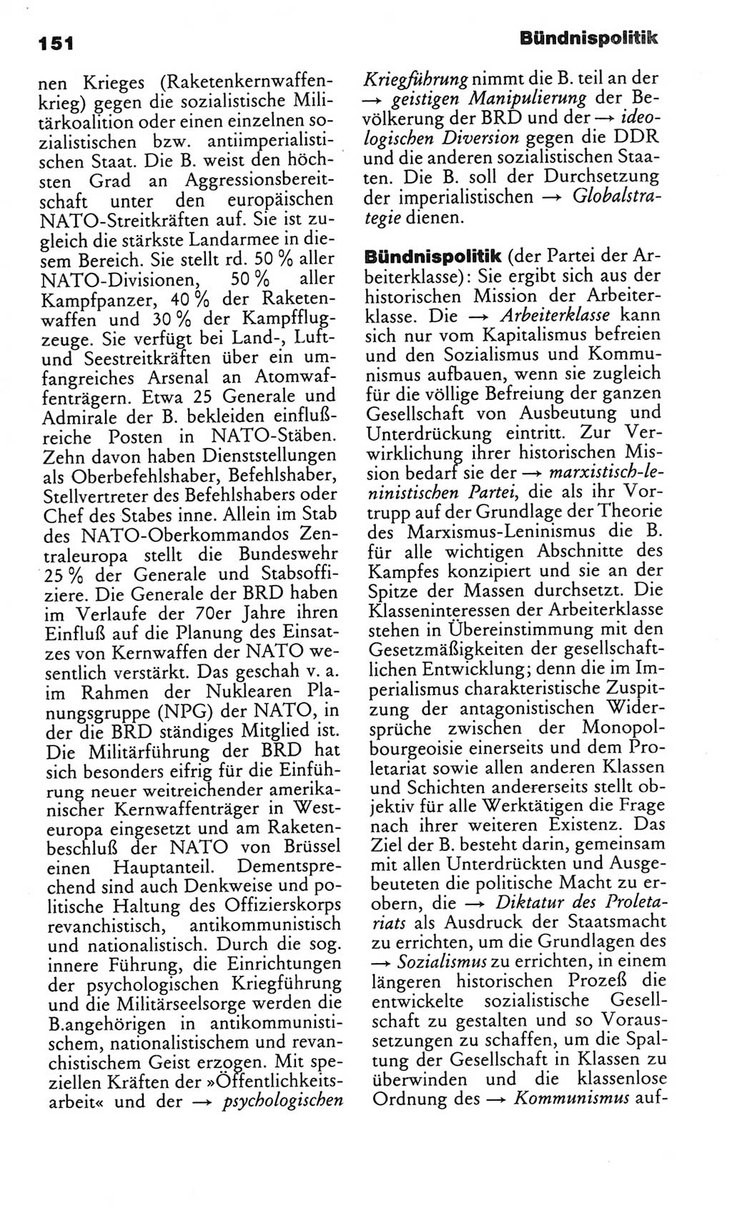Kleines politisches Wörterbuch [Deutsche Demokratische Republik (DDR)] 1983, Seite 151 (Kl. pol. Wb. DDR 1983, S. 151)
