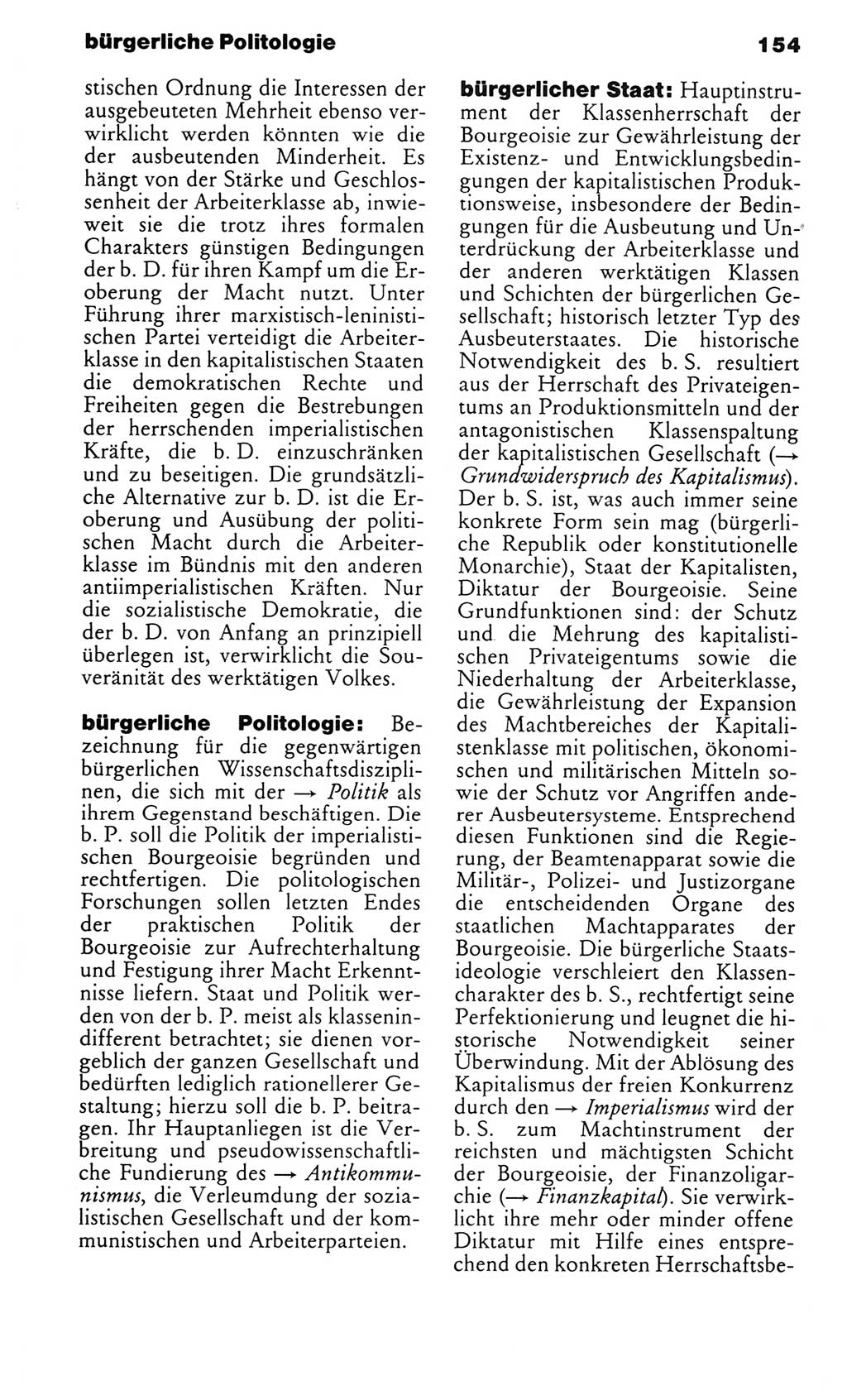 Kleines politisches Wörterbuch [Deutsche Demokratische Republik (DDR)] 1983, Seite 154 (Kl. pol. Wb. DDR 1983, S. 154)