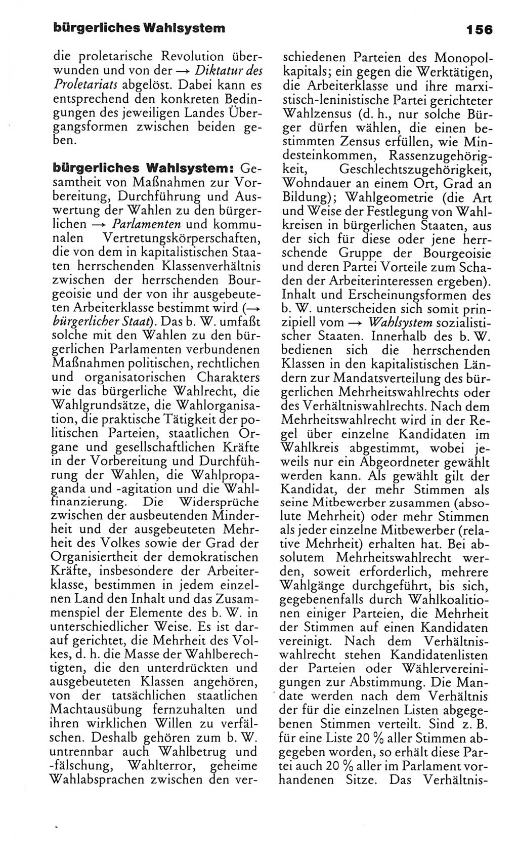 Kleines politisches Wörterbuch [Deutsche Demokratische Republik (DDR)] 1983, Seite 156 (Kl. pol. Wb. DDR 1983, S. 156)