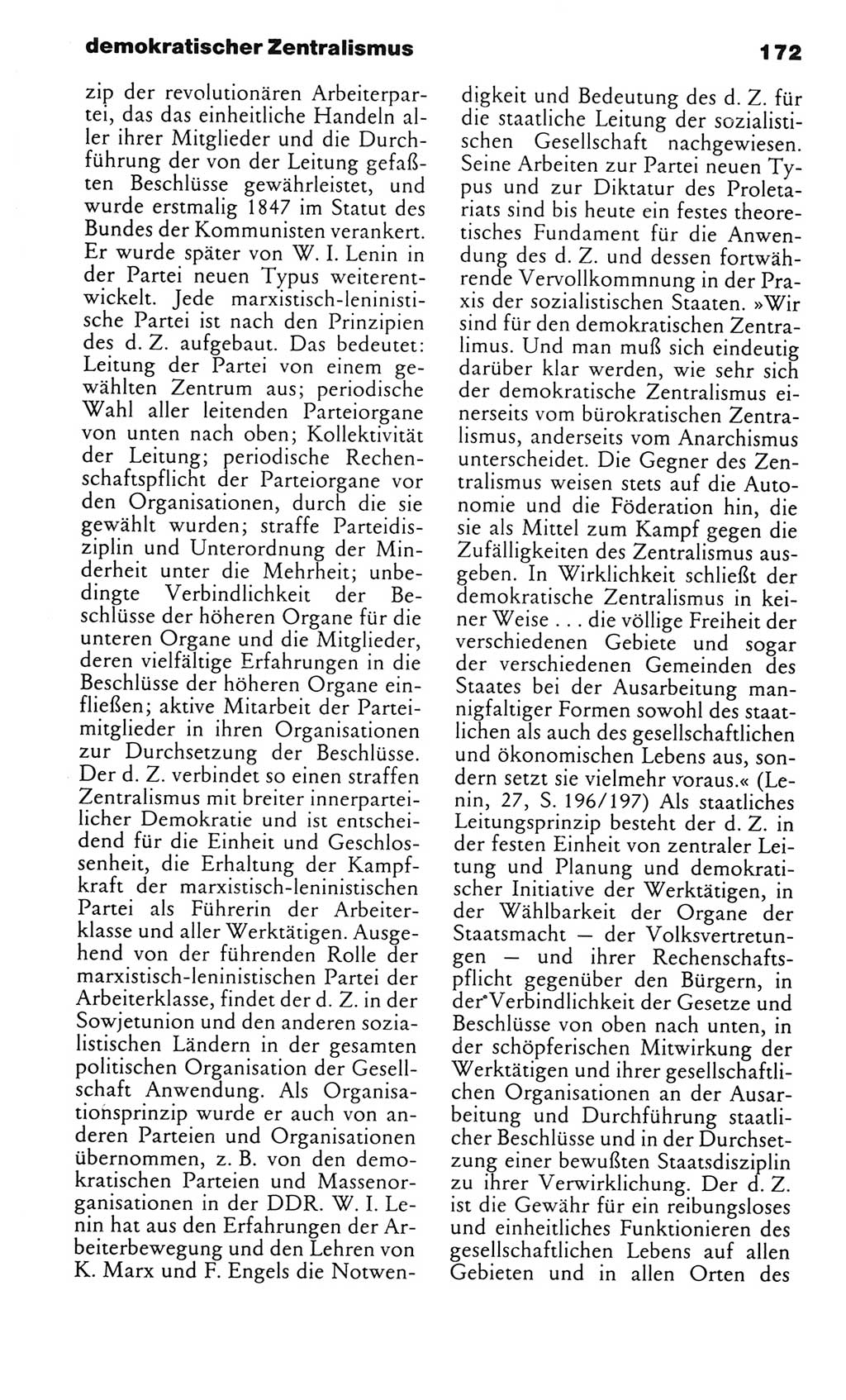 Kleines politisches Wörterbuch [Deutsche Demokratische Republik (DDR)] 1983, Seite 172 (Kl. pol. Wb. DDR 1983, S. 172)