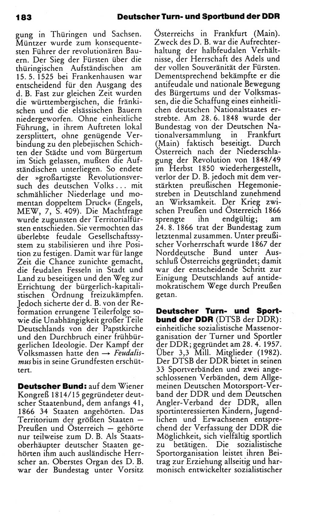 Kleines politisches Wörterbuch [Deutsche Demokratische Republik (DDR)] 1983, Seite 183 (Kl. pol. Wb. DDR 1983, S. 183)