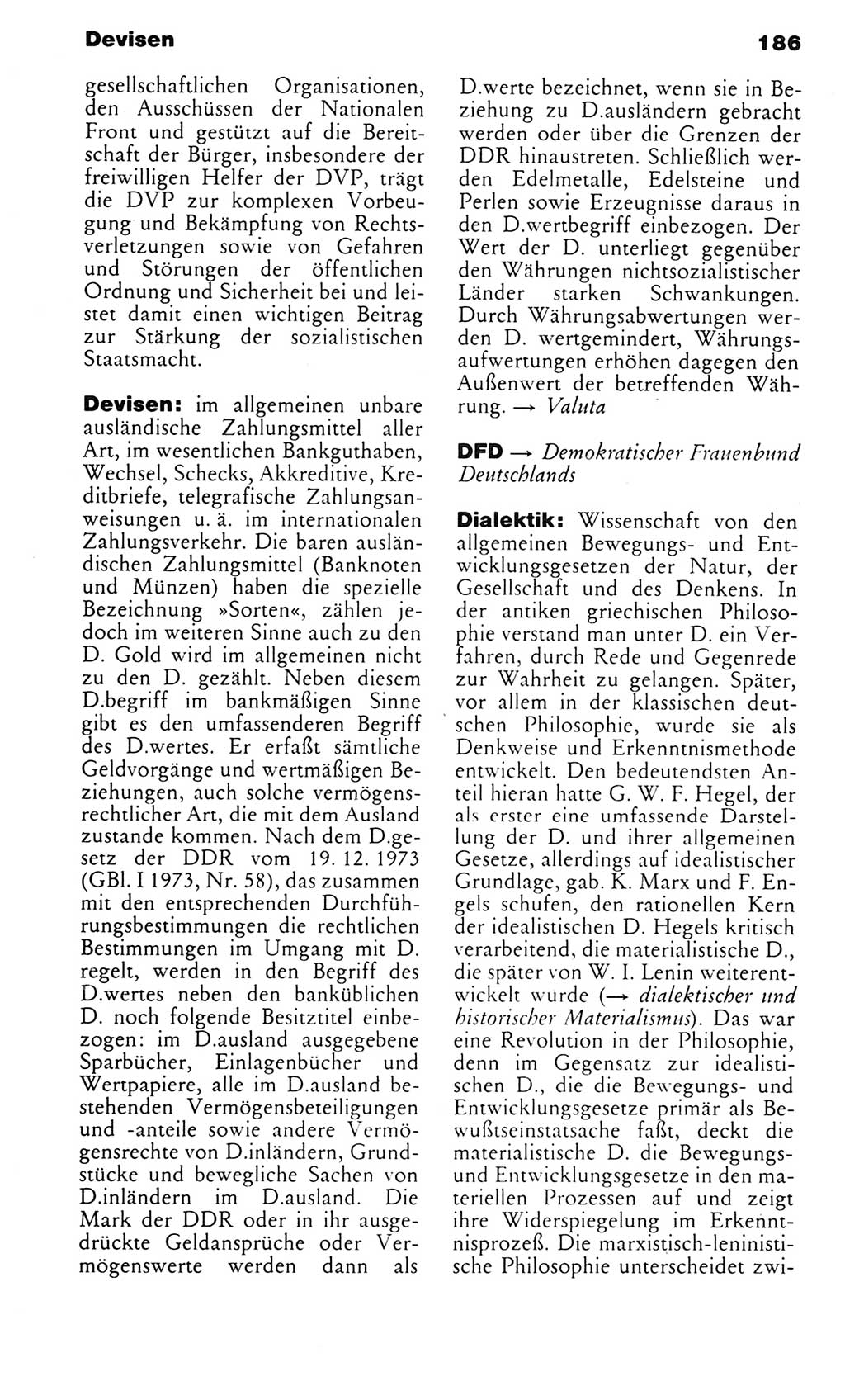 Kleines politisches Wörterbuch [Deutsche Demokratische Republik (DDR)] 1983, Seite 186 (Kl. pol. Wb. DDR 1983, S. 186)