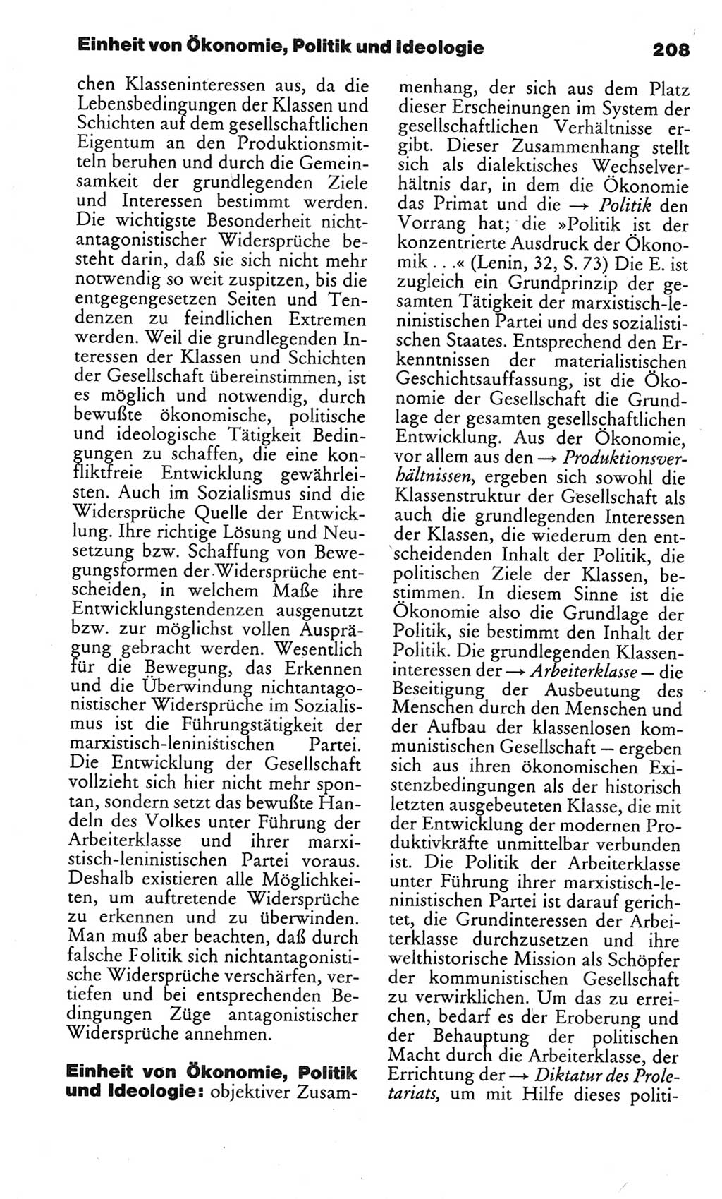 Kleines politisches Wörterbuch [Deutsche Demokratische Republik (DDR)] 1983, Seite 208 (Kl. pol. Wb. DDR 1983, S. 208)