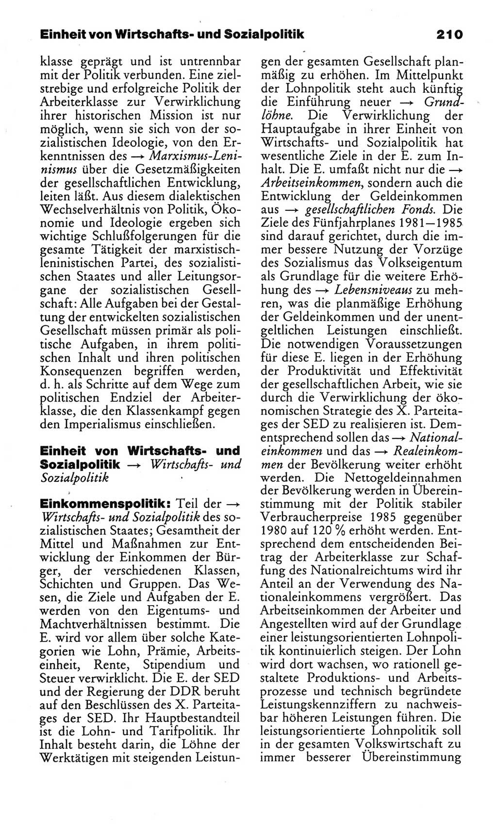Kleines politisches Wörterbuch [Deutsche Demokratische Republik (DDR)] 1983, Seite 210 (Kl. pol. Wb. DDR 1983, S. 210)