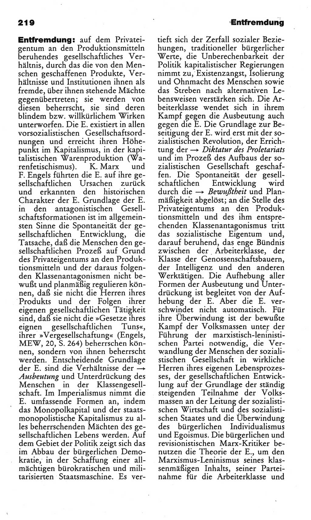 Kleines politisches Wörterbuch [Deutsche Demokratische Republik (DDR)] 1983, Seite 219 (Kl. pol. Wb. DDR 1983, S. 219)
