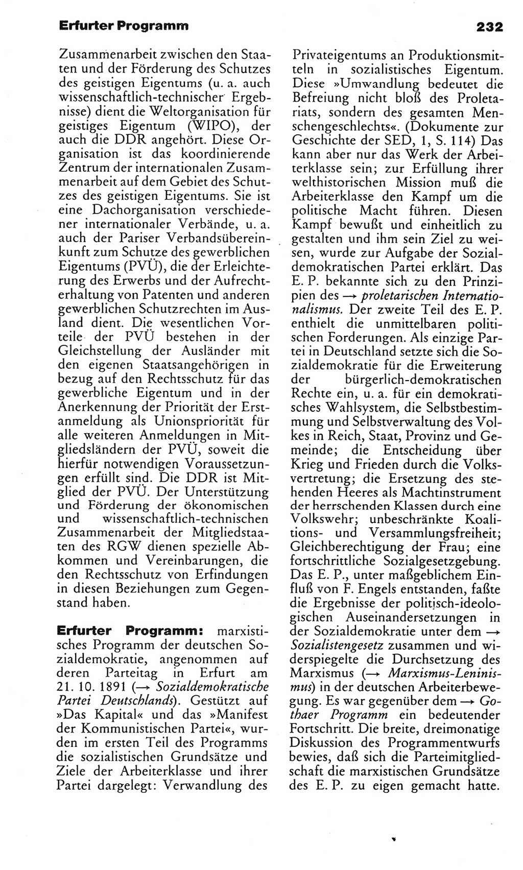 Kleines politisches Wörterbuch [Deutsche Demokratische Republik (DDR)] 1983, Seite 232 (Kl. pol. Wb. DDR 1983, S. 232)