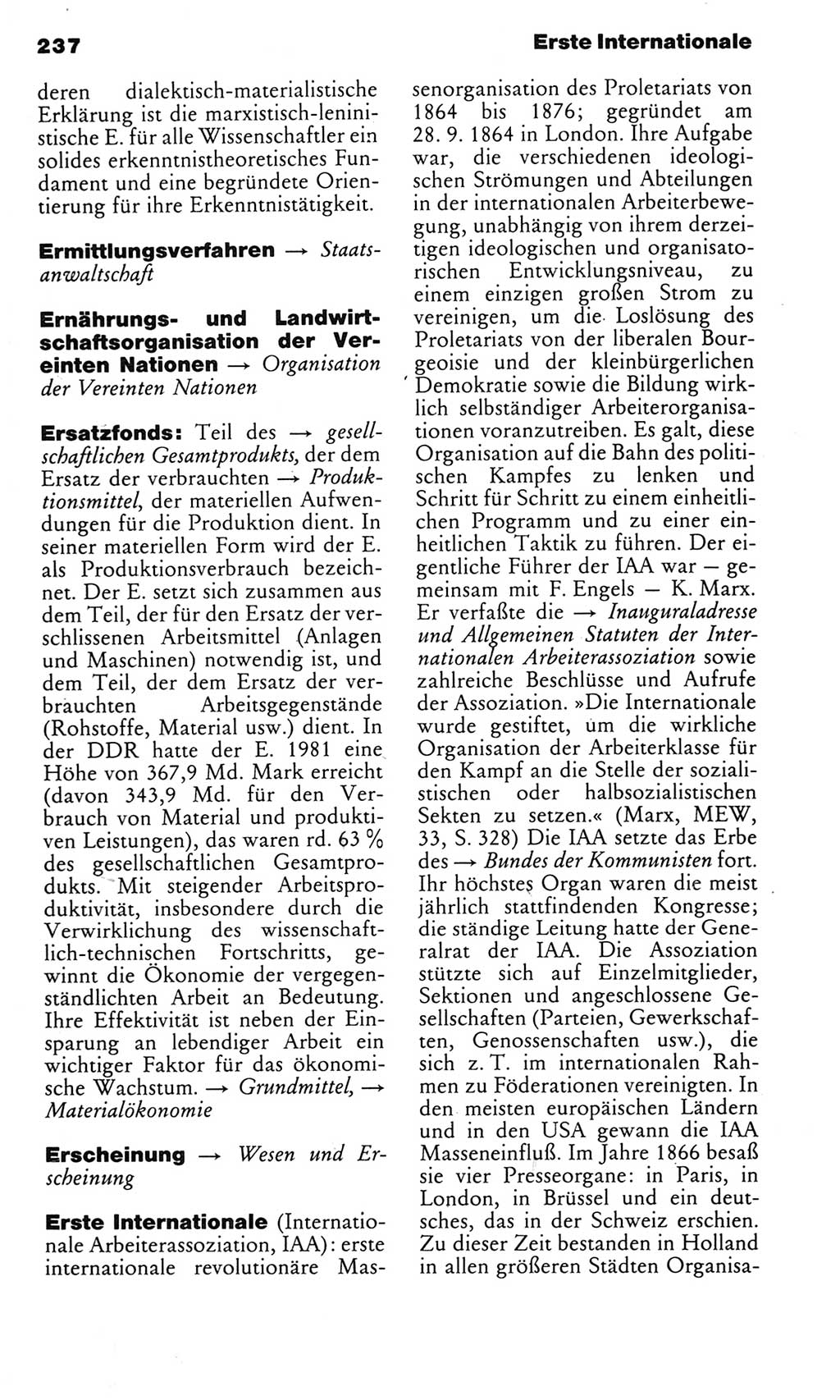 Kleines politisches Wörterbuch [Deutsche Demokratische Republik (DDR)] 1983, Seite 237 (Kl. pol. Wb. DDR 1983, S. 237)