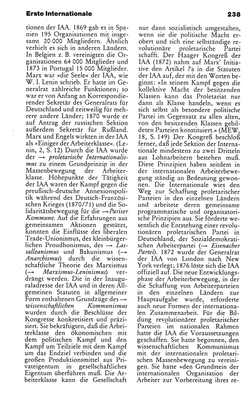 Kleines politisches Wörterbuch [Deutsche Demokratische Republik (DDR)] 1983, Seite 238 (Kl. pol. Wb. DDR 1983, S. 238)