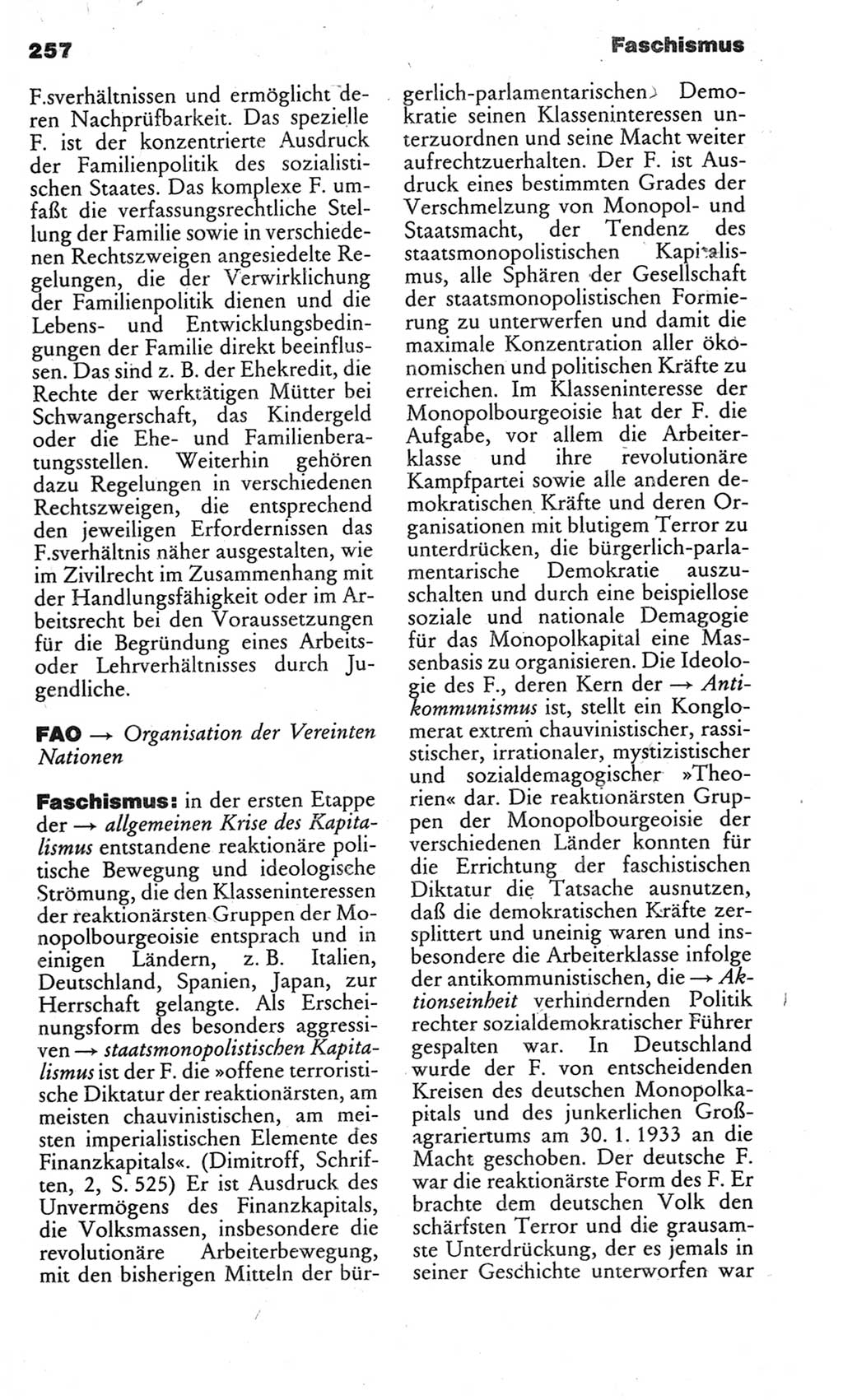 Kleines politisches Wörterbuch [Deutsche Demokratische Republik (DDR)] 1983, Seite 257 (Kl. pol. Wb. DDR 1983, S. 257)