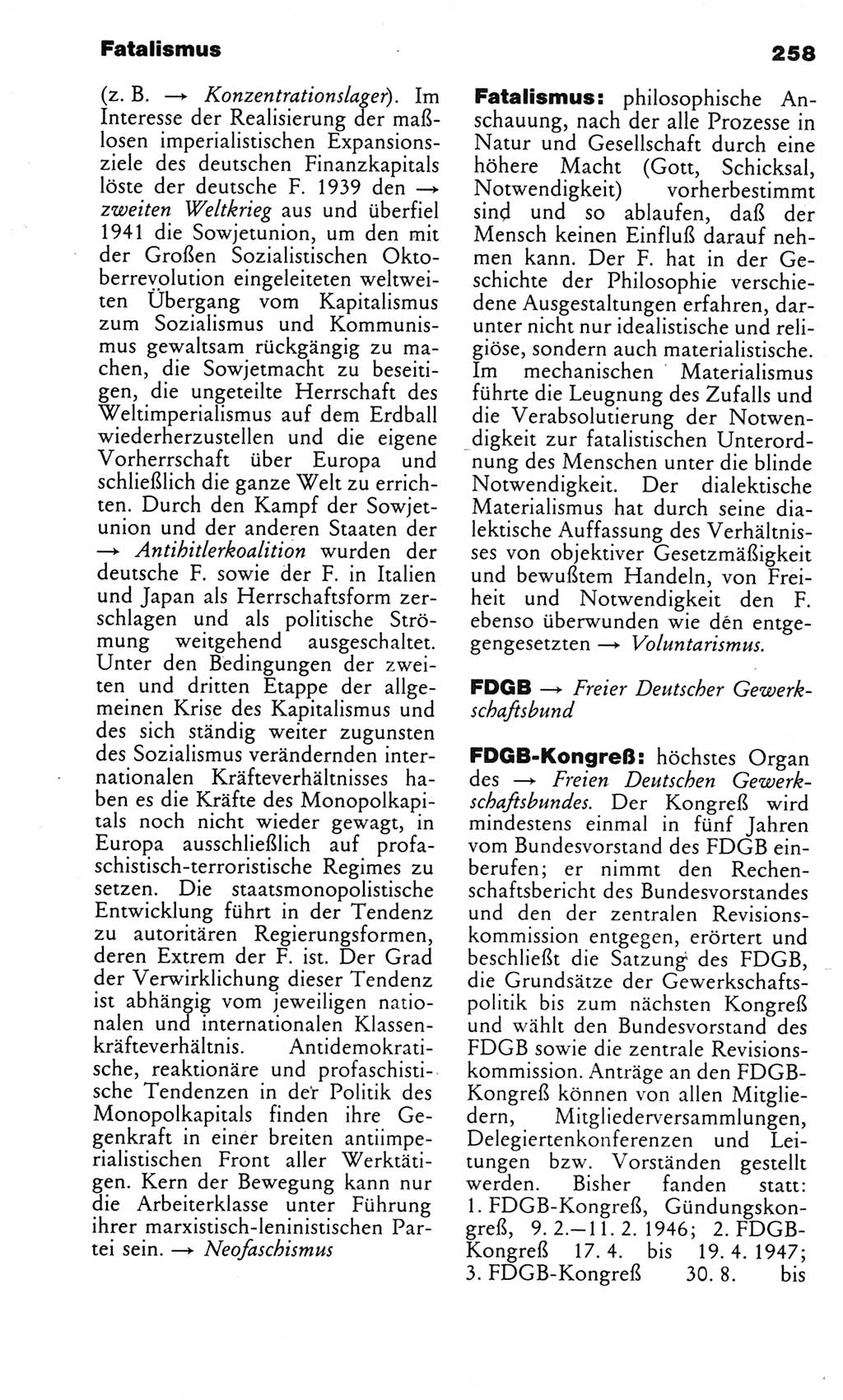 Kleines politisches Wörterbuch [Deutsche Demokratische Republik (DDR)] 1983, Seite 258 (Kl. pol. Wb. DDR 1983, S. 258)