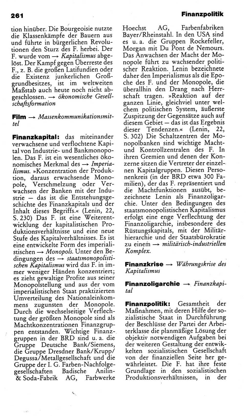 Kleines politisches Wörterbuch [Deutsche Demokratische Republik (DDR)] 1983, Seite 261 (Kl. pol. Wb. DDR 1983, S. 261)