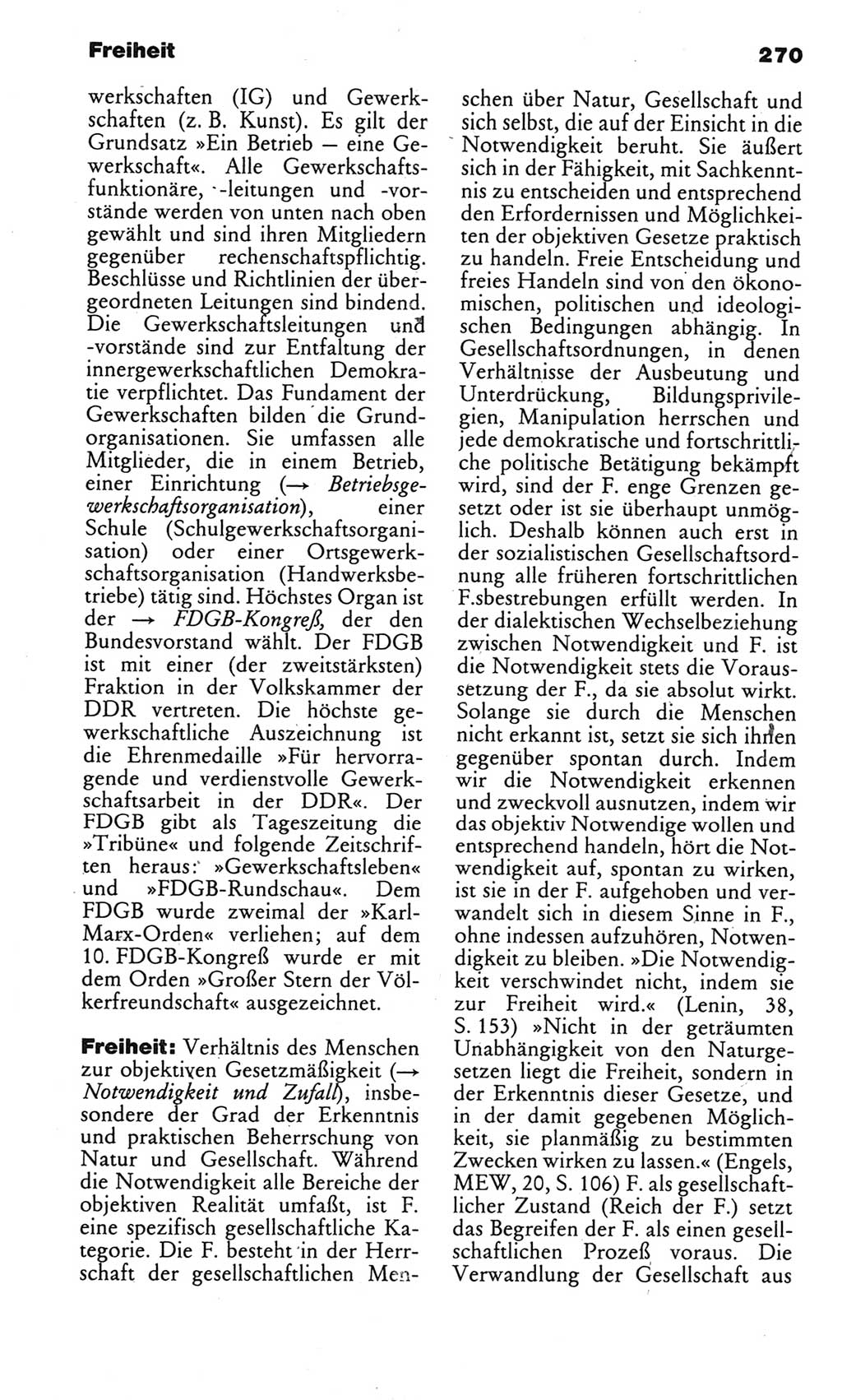 Kleines politisches Wörterbuch [Deutsche Demokratische Republik (DDR)] 1983, Seite 270 (Kl. pol. Wb. DDR 1983, S. 270)