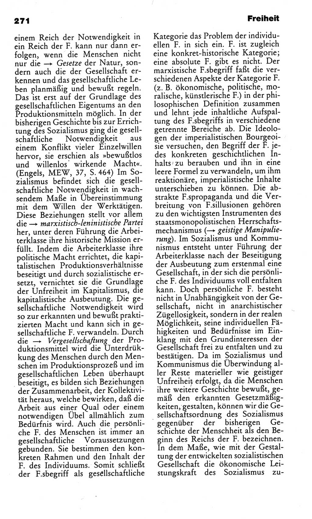 Kleines politisches Wörterbuch [Deutsche Demokratische Republik (DDR)] 1983, Seite 271 (Kl. pol. Wb. DDR 1983, S. 271)