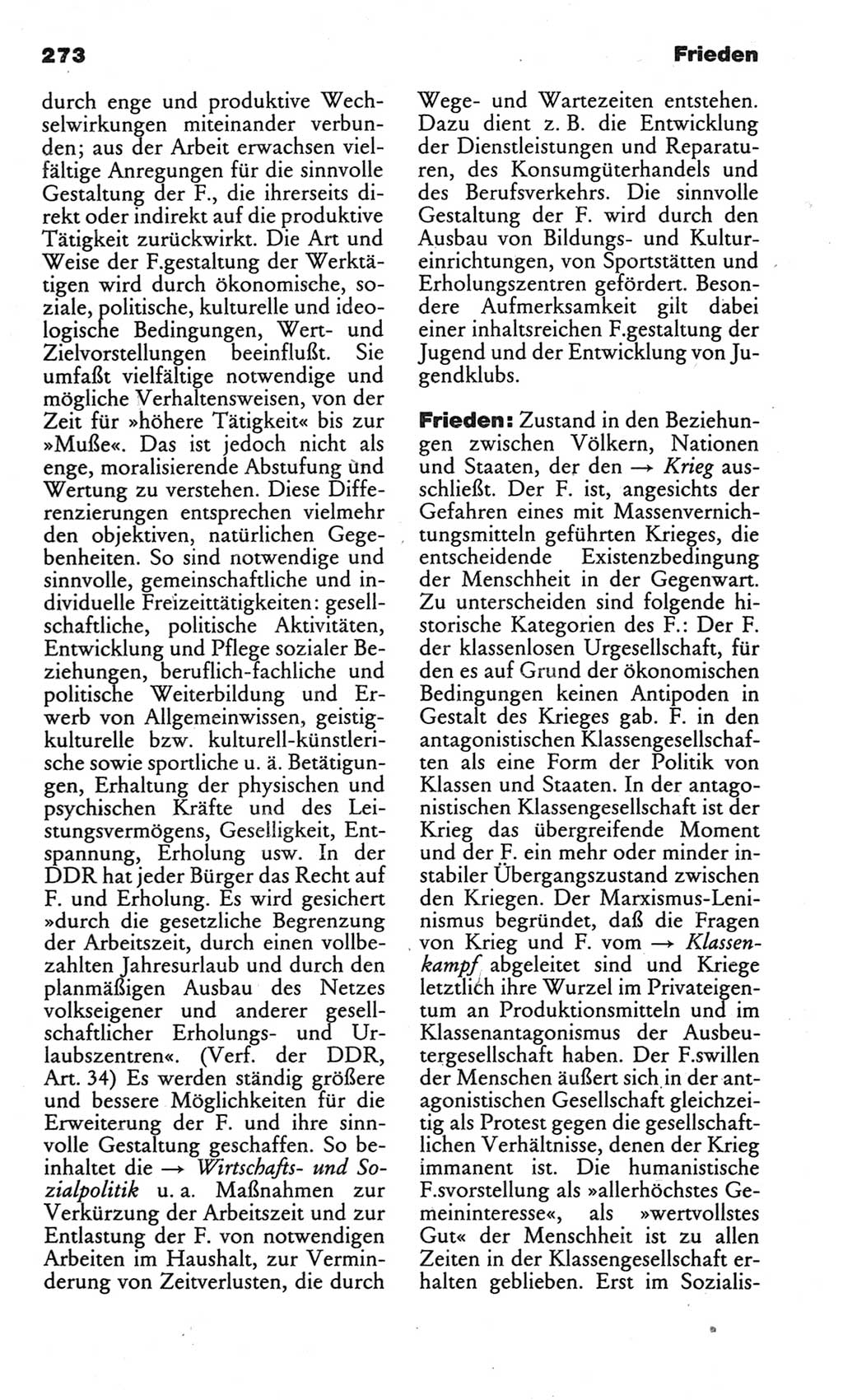 Kleines politisches Wörterbuch [Deutsche Demokratische Republik (DDR)] 1983, Seite 273 (Kl. pol. Wb. DDR 1983, S. 273)