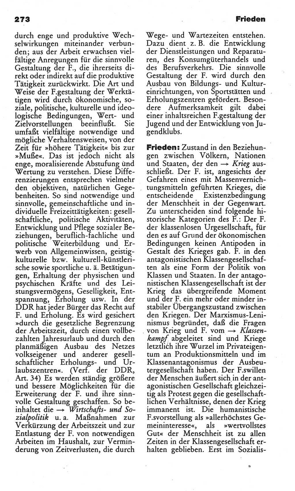 Kleines politisches Wörterbuch [Deutsche Demokratische Republik (DDR)] 1983, Seite 273 (Kl. pol. Wb. DDR 1983, S. 273)