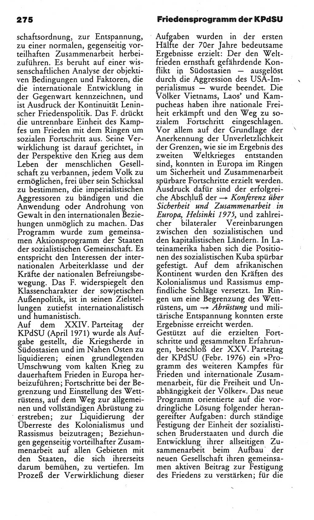 Kleines politisches Wörterbuch [Deutsche Demokratische Republik (DDR)] 1983, Seite 275 (Kl. pol. Wb. DDR 1983, S. 275)