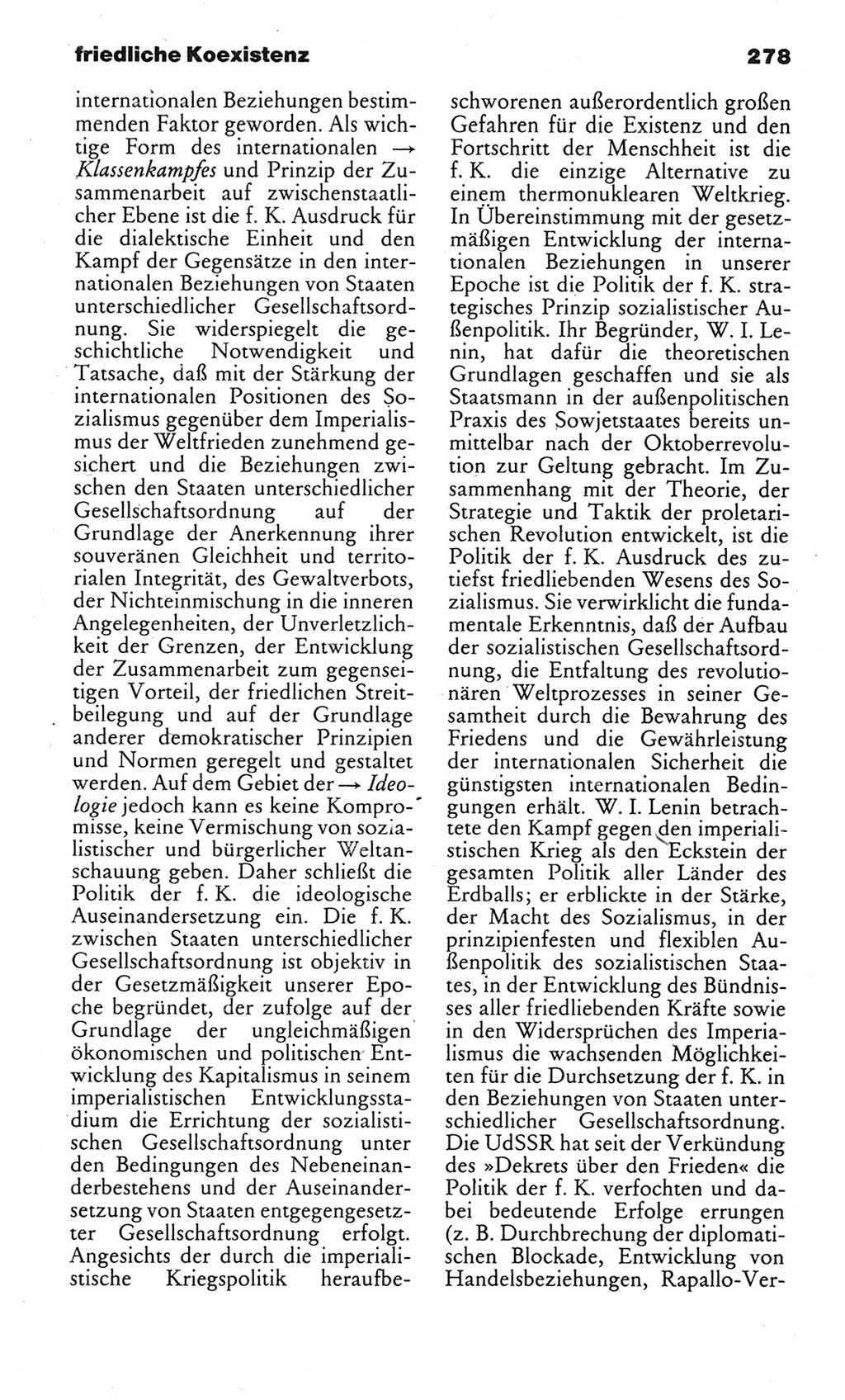 Kleines politisches Wörterbuch [Deutsche Demokratische Republik (DDR)] 1983, Seite 278 (Kl. pol. Wb. DDR 1983, S. 278)