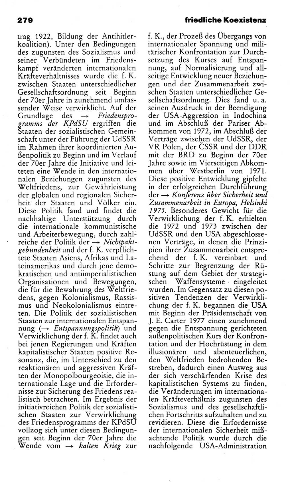 Kleines politisches Wörterbuch [Deutsche Demokratische Republik (DDR)] 1983, Seite 279 (Kl. pol. Wb. DDR 1983, S. 279)