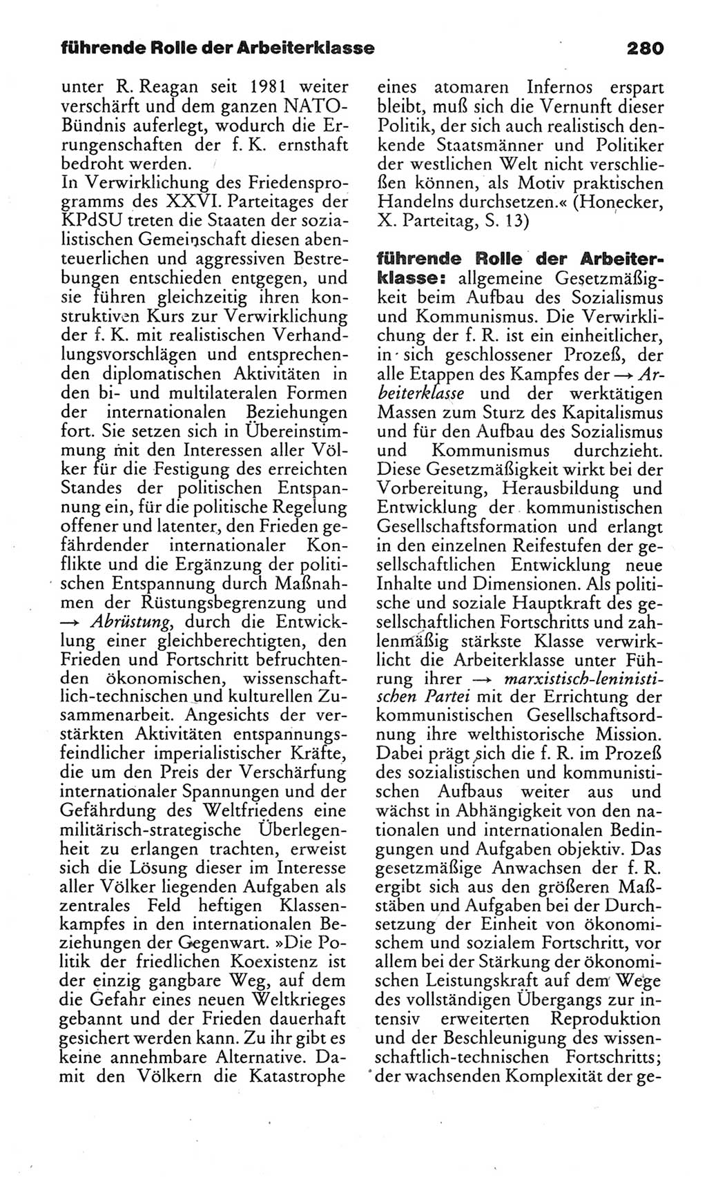 Kleines politisches Wörterbuch [Deutsche Demokratische Republik (DDR)] 1983, Seite 280 (Kl. pol. Wb. DDR 1983, S. 280)