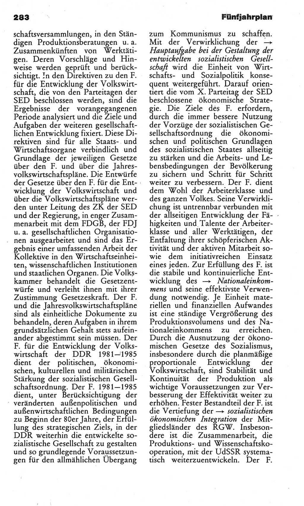 Kleines politisches Wörterbuch [Deutsche Demokratische Republik (DDR)] 1983, Seite 283 (Kl. pol. Wb. DDR 1983, S. 283)