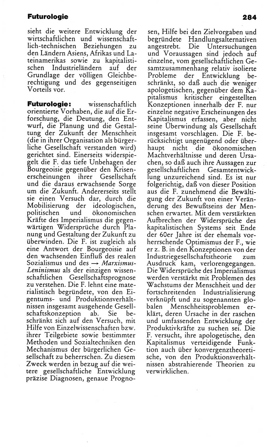Kleines politisches Wörterbuch [Deutsche Demokratische Republik (DDR)] 1983, Seite 284 (Kl. pol. Wb. DDR 1983, S. 284)