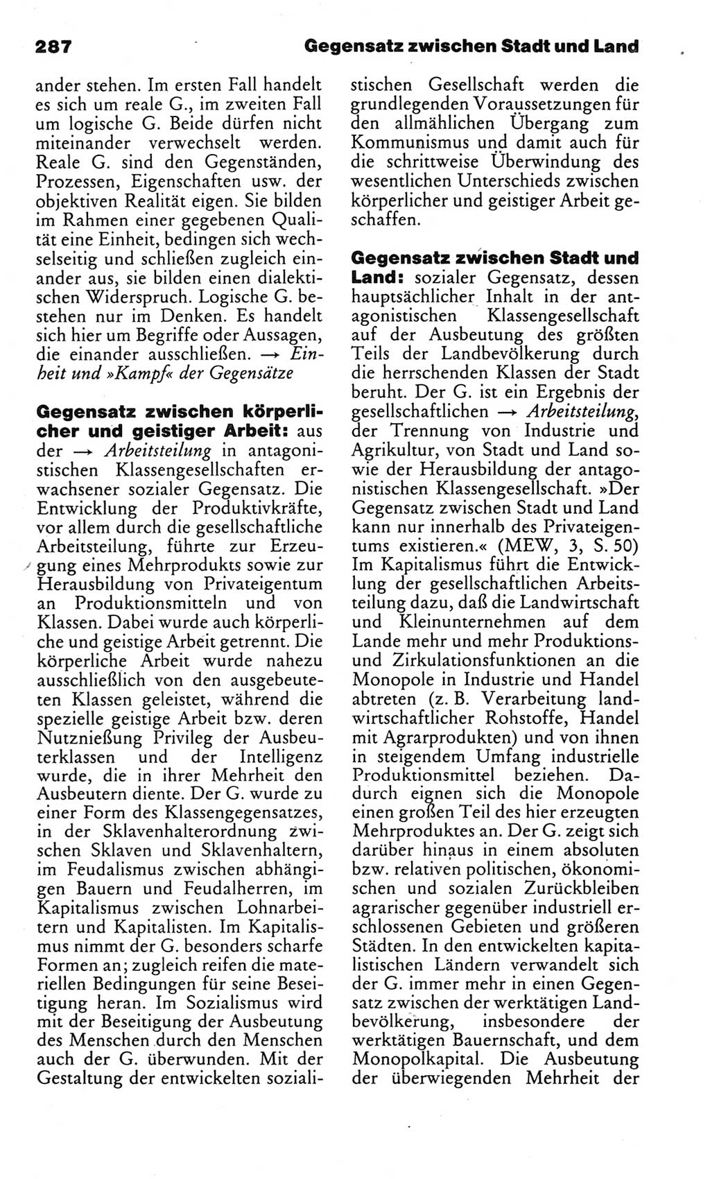 Kleines politisches Wörterbuch [Deutsche Demokratische Republik (DDR)] 1983, Seite 287 (Kl. pol. Wb. DDR 1983, S. 287)