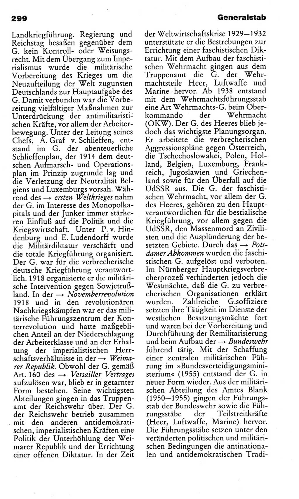 Kleines politisches Wörterbuch [Deutsche Demokratische Republik (DDR)] 1983, Seite 299 (Kl. pol. Wb. DDR 1983, S. 299)
