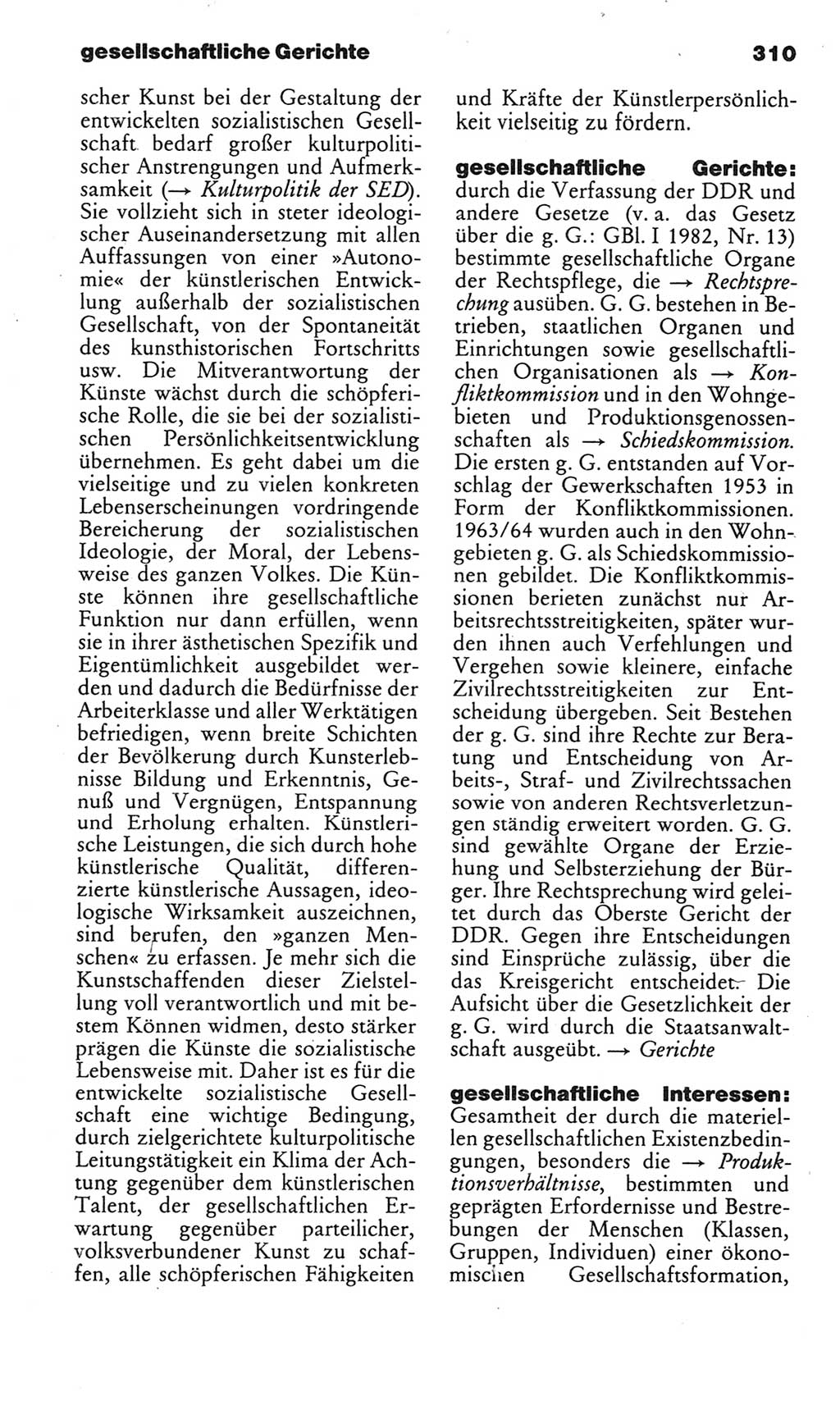 Kleines politisches Wörterbuch [Deutsche Demokratische Republik (DDR)] 1983, Seite 310 (Kl. pol. Wb. DDR 1983, S. 310)