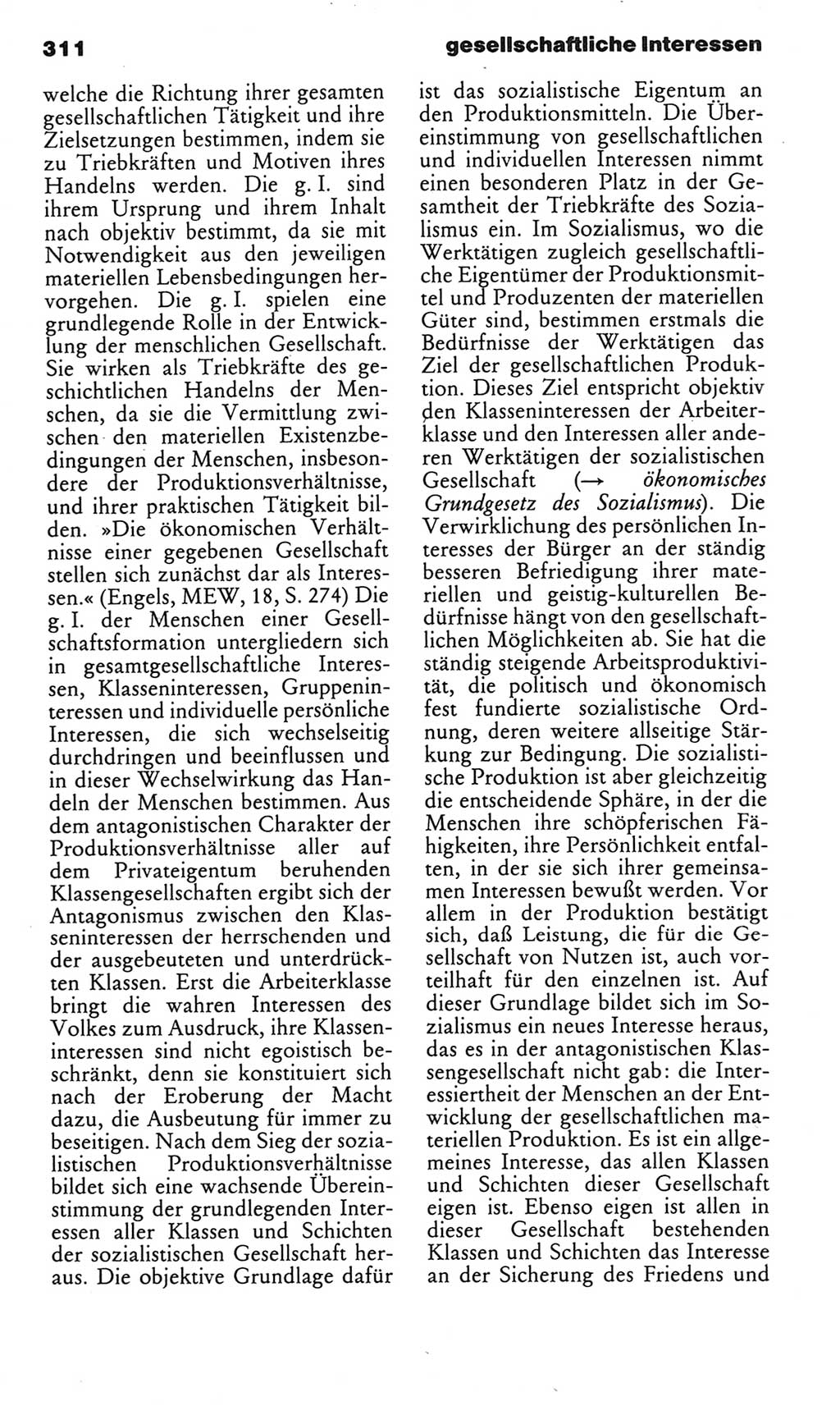 Kleines politisches Wörterbuch [Deutsche Demokratische Republik (DDR)] 1983, Seite 311 (Kl. pol. Wb. DDR 1983, S. 311)