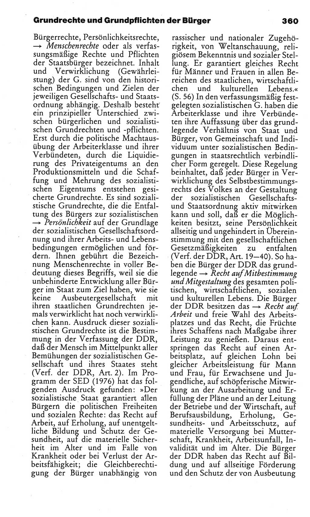 Kleines politisches Wörterbuch [Deutsche Demokratische Republik (DDR)] 1983, Seite 360 (Kl. pol. Wb. DDR 1983, S. 360)