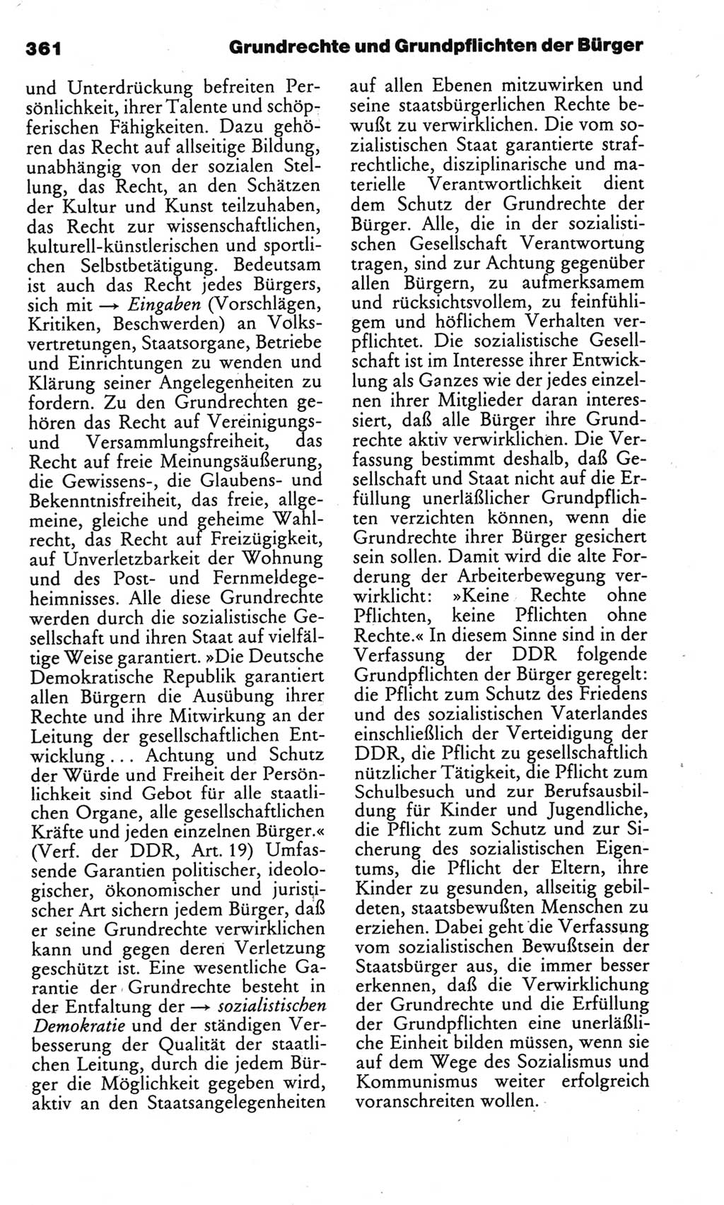 Kleines politisches Wörterbuch [Deutsche Demokratische Republik (DDR)] 1983, Seite 361 (Kl. pol. Wb. DDR 1983, S. 361)