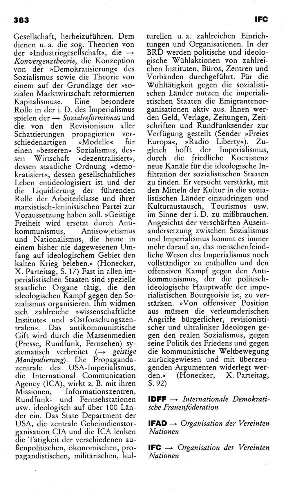 Kleines politisches Wörterbuch [Deutsche Demokratische Republik (DDR)] 1983, Seite 383 (Kl. pol. Wb. DDR 1983, S. 383)