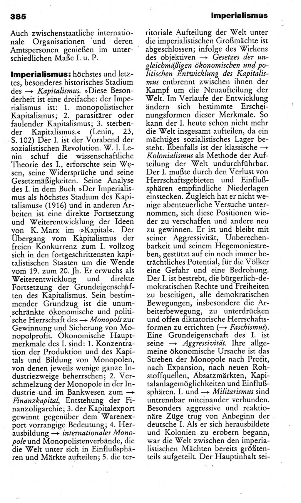 Kleines politisches Wörterbuch [Deutsche Demokratische Republik (DDR)] 1983, Seite 385 (Kl. pol. Wb. DDR 1983, S. 385)
