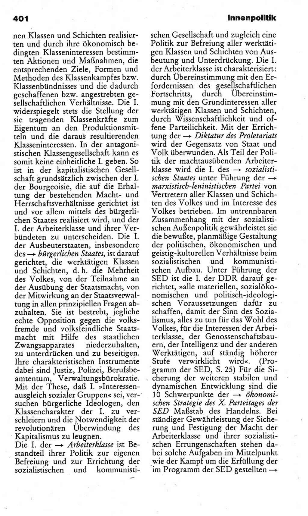 Kleines politisches Wörterbuch [Deutsche Demokratische Republik (DDR)] 1983, Seite 401 (Kl. pol. Wb. DDR 1983, S. 401)