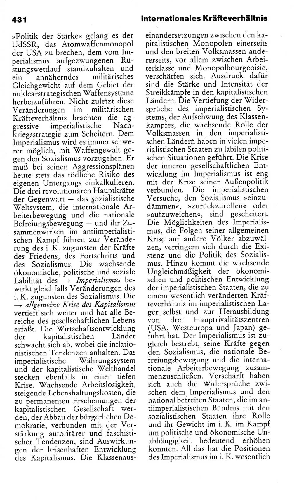 Kleines politisches Wörterbuch [Deutsche Demokratische Republik (DDR)] 1983, Seite 431 (Kl. pol. Wb. DDR 1983, S. 431)