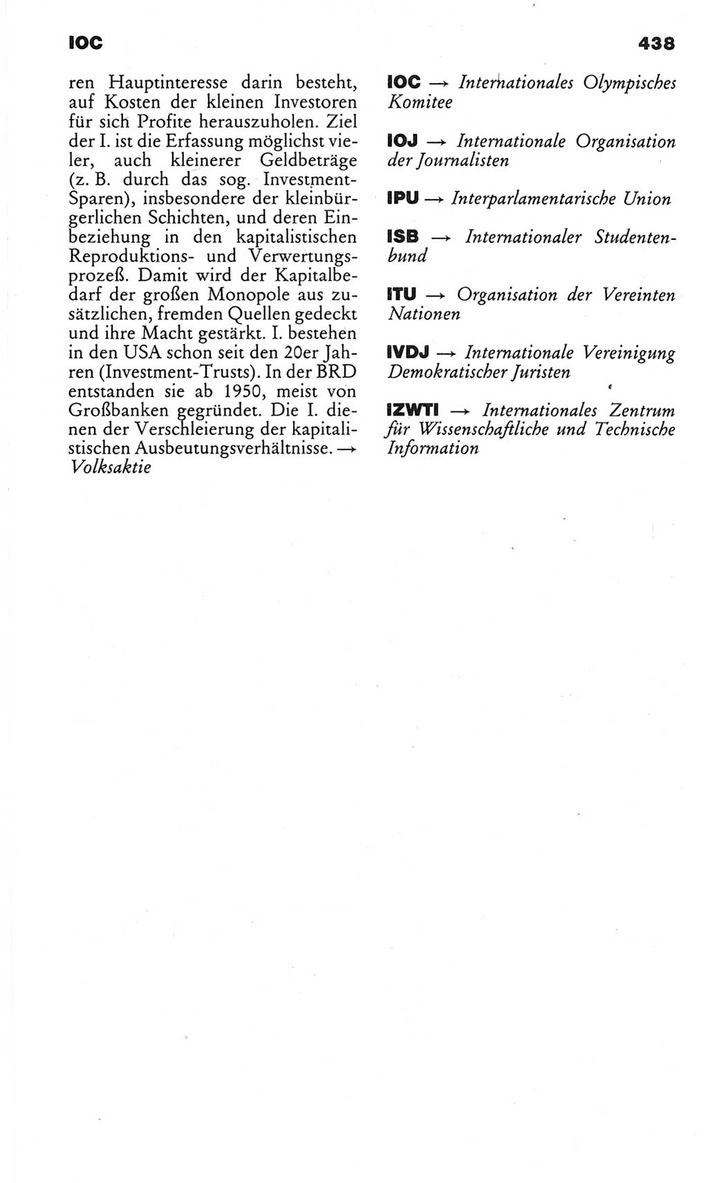 Kleines politisches Wörterbuch [Deutsche Demokratische Republik (DDR)] 1983, Seite 438 (Kl. pol. Wb. DDR 1983, S. 438)