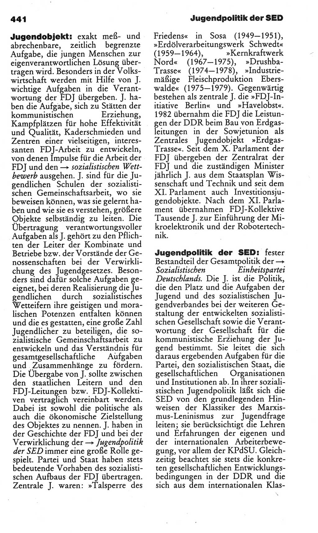 Kleines politisches Wörterbuch [Deutsche Demokratische Republik (DDR)] 1983, Seite 441 (Kl. pol. Wb. DDR 1983, S. 441)