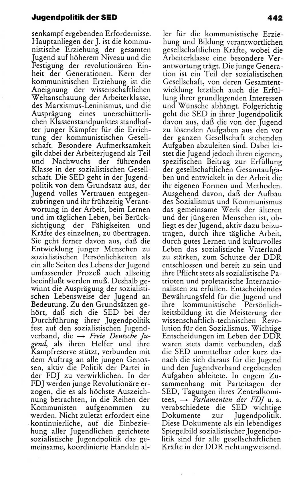 Kleines politisches Wörterbuch [Deutsche Demokratische Republik (DDR)] 1983, Seite 442 (Kl. pol. Wb. DDR 1983, S. 442)