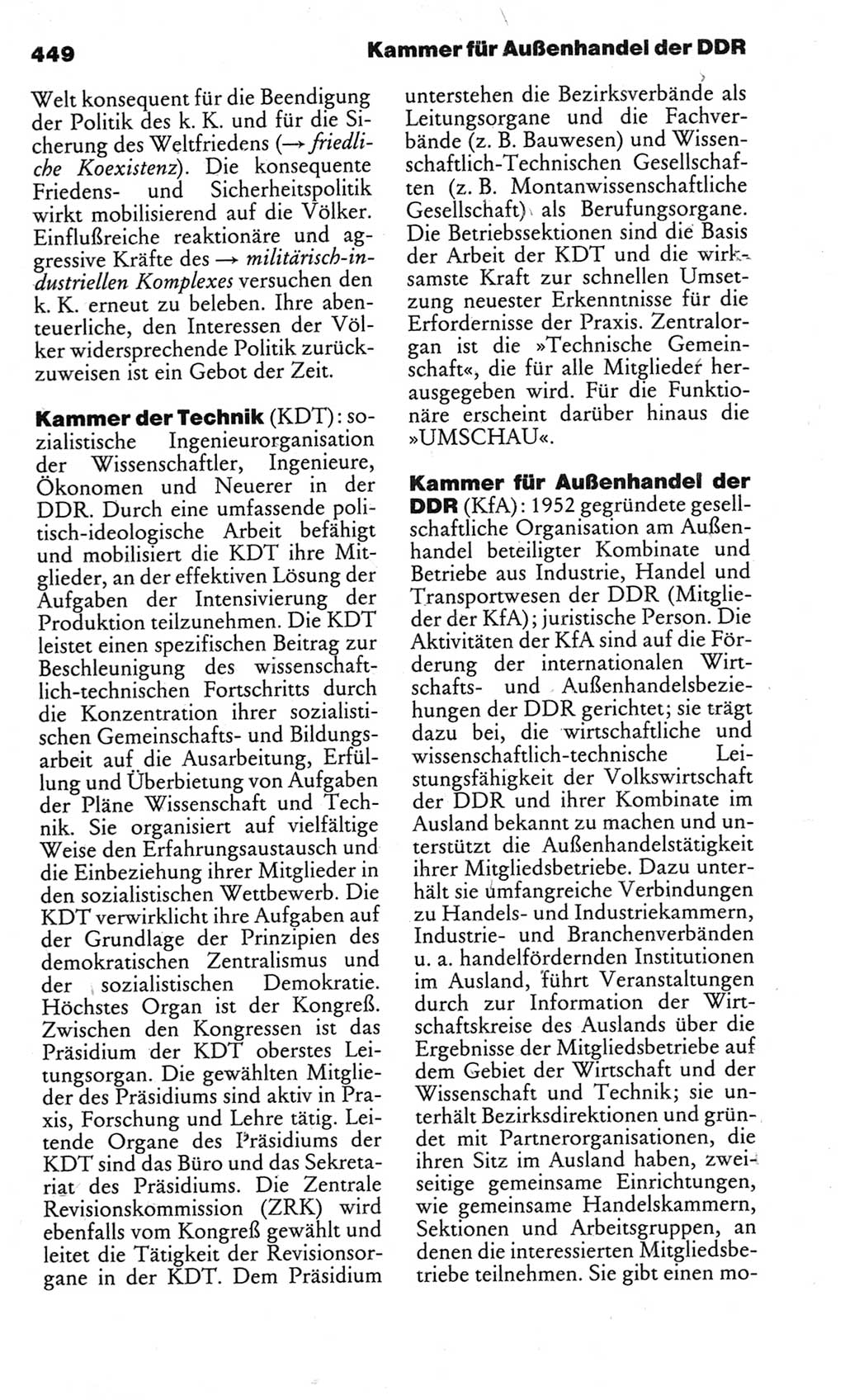 Kleines politisches Wörterbuch [Deutsche Demokratische Republik (DDR)] 1983, Seite 449 (Kl. pol. Wb. DDR 1983, S. 449)