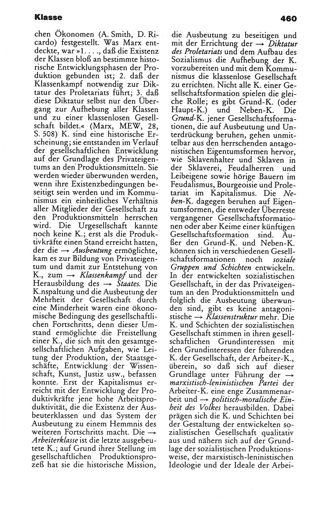 Kleines politisches Wörterbuch [Deutsche Demokratische Republik (DDR)] 1983, Seite 460 (Kl. pol. Wb. DDR 1983, S. 460)