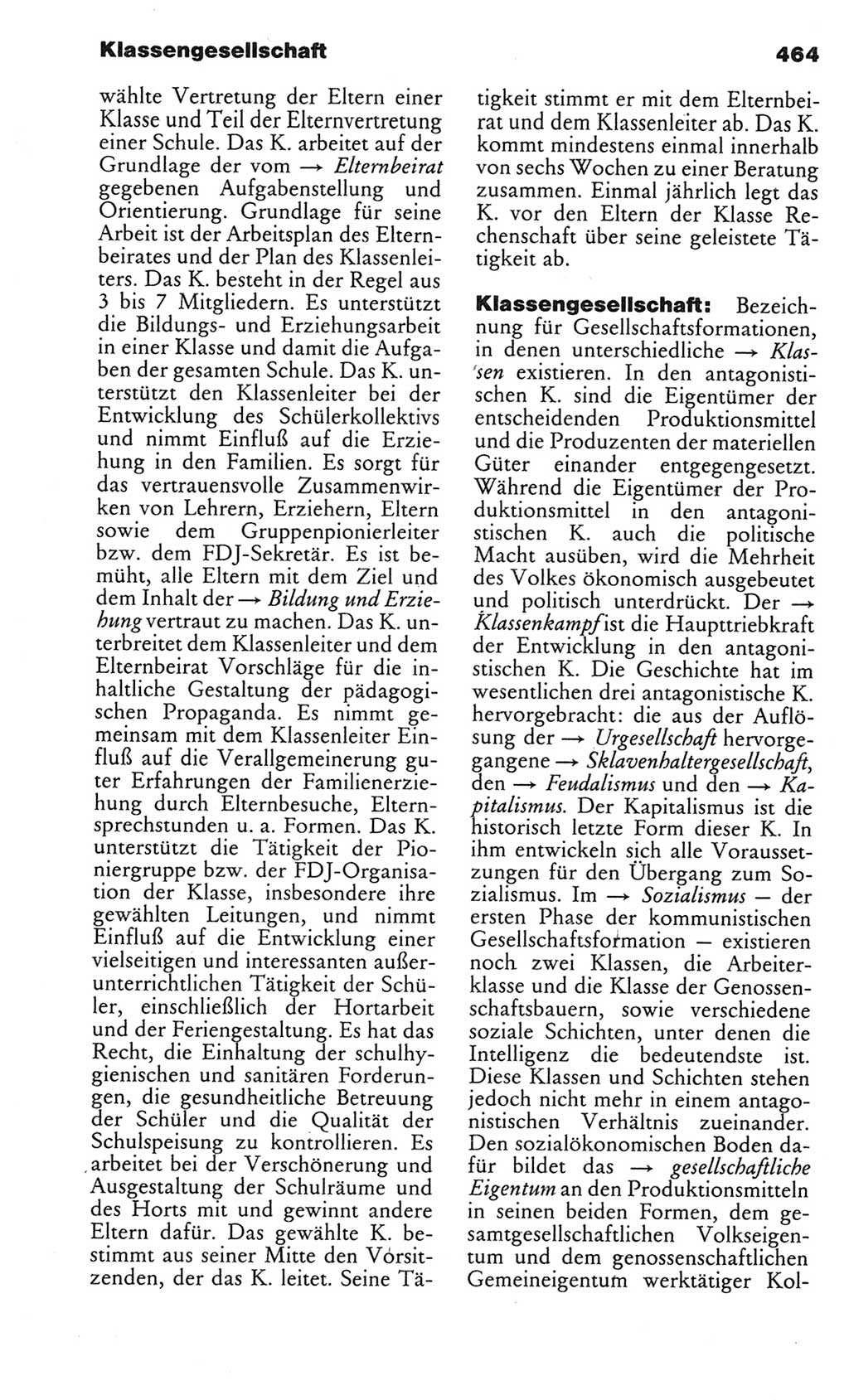 Kleines politisches Wörterbuch [Deutsche Demokratische Republik (DDR)] 1983, Seite 464 (Kl. pol. Wb. DDR 1983, S. 464)