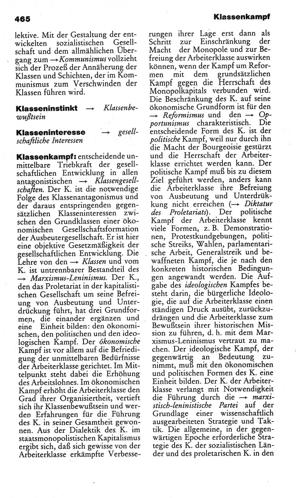 Kleines politisches Wörterbuch [Deutsche Demokratische Republik (DDR)] 1983, Seite 465 (Kl. pol. Wb. DDR 1983, S. 465)