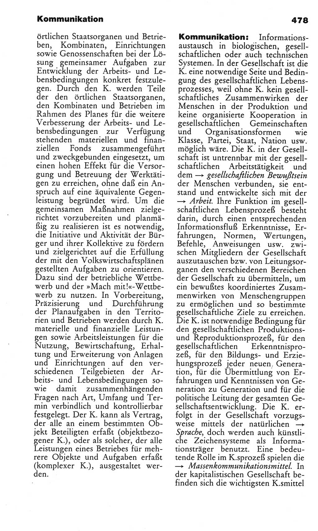 Kleines politisches Wörterbuch [Deutsche Demokratische Republik (DDR)] 1983, Seite 478 (Kl. pol. Wb. DDR 1983, S. 478)