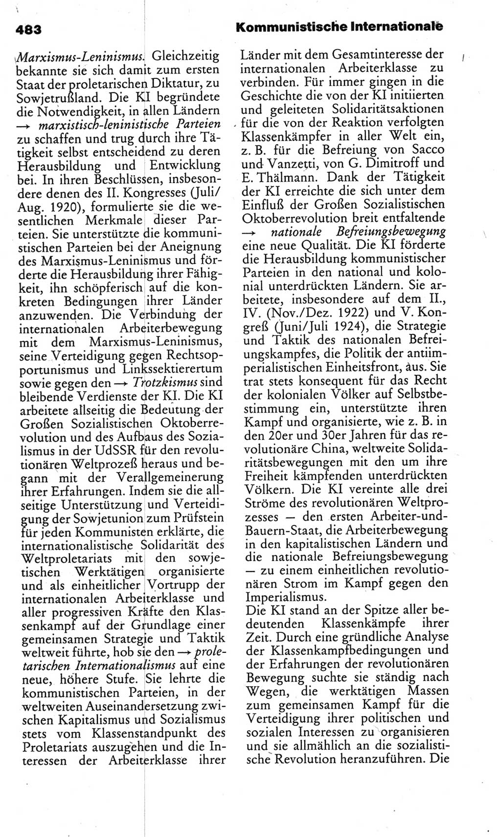 Kleines politisches Wörterbuch [Deutsche Demokratische Republik (DDR)] 1983, Seite 483 (Kl. pol. Wb. DDR 1983, S. 483)
