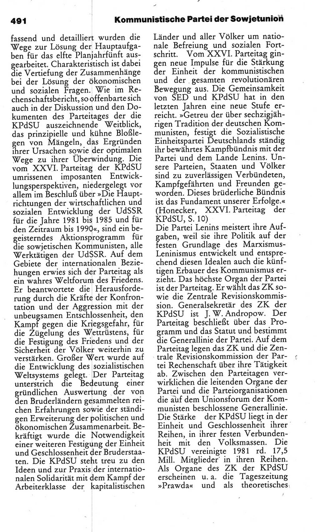 Kleines politisches Wörterbuch [Deutsche Demokratische Republik (DDR)] 1983, Seite 491 (Kl. pol. Wb. DDR 1983, S. 491)