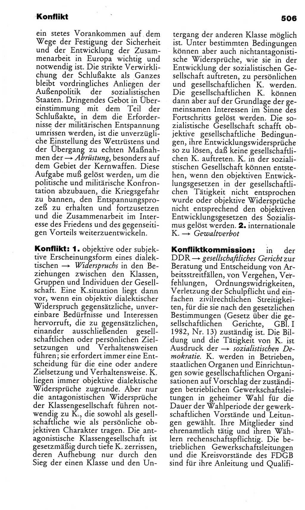 Kleines politisches Wörterbuch [Deutsche Demokratische Republik (DDR)] 1983, Seite 506 (Kl. pol. Wb. DDR 1983, S. 506)