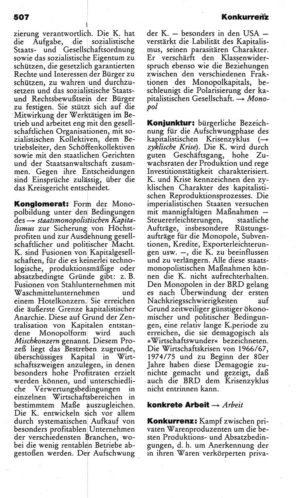 Kleines politisches Wörterbuch [Deutsche Demokratische Republik (DDR)] 1983, Seite 507 (Kl. pol. Wb. DDR 1983, S. 507)