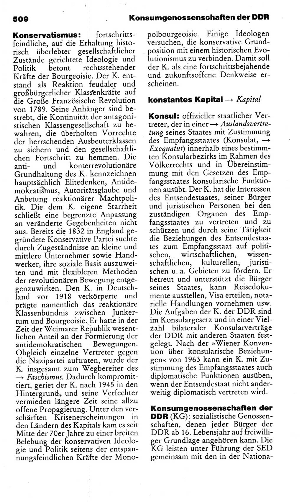 Kleines politisches Wörterbuch [Deutsche Demokratische Republik (DDR)] 1983, Seite 509 (Kl. pol. Wb. DDR 1983, S. 509)