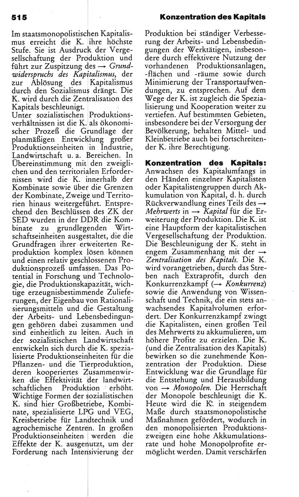 Kleines politisches Wörterbuch [Deutsche Demokratische Republik (DDR)] 1983, Seite 515 (Kl. pol. Wb. DDR 1983, S. 515)